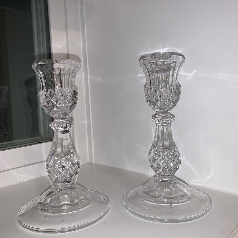 Crystal Accents Candles Holders